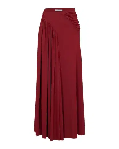 Rabanne Side Ruched Maxi Skirt | Thumbnail 1 Rabanne Side Ruched Maxi Skirt | Thumbnail 1