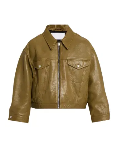 EZR Men's Leather Trucker Jacket | Thumbnail 1 EZR Men's Leather Trucker Jacket | Thumbnail 1