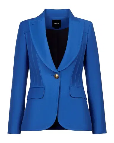 Smythe Single-Breasted Pintuck Blazer | Thumbnail 1 Smythe Single-Breasted Pintuck Blazer | Thumbnail 1