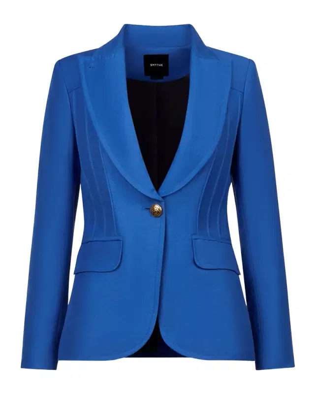 Single-Breasted Pintuck Blazer Single-Breasted Pintuck Blazer