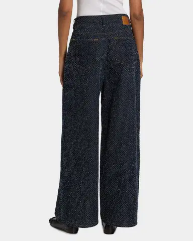 Ganni Baggy Tweed Denim Jeans | Thumbnail 3 Ganni Baggy Tweed Denim Jeans | Thumbnail 3