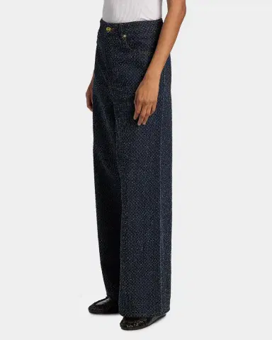 Ganni Baggy Tweed Denim Jeans | Thumbnail 6 Ganni Baggy Tweed Denim Jeans | Thumbnail 6