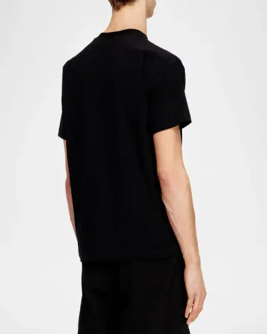 Diesel Men 's K-SS-t-norm-v16 Embroidered Logo T-Shirt | Thumbnail 3 Diesel Men 's K-SS-t-norm-v16 Embroidered Logo T-Shirt | Thumbnail 3