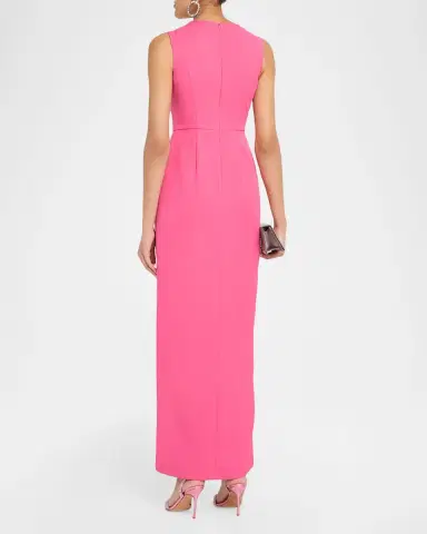 Kay Unger New York Indiana Floral Cutout Column Gown | Thumbnail 2 Kay Unger New York Indiana Floral Cutout Column Gown | Thumbnail 2