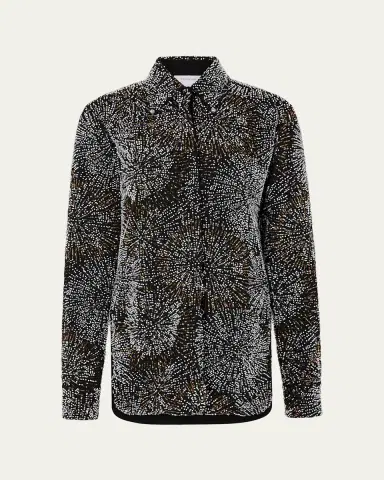Rabanne Firework Embroidered Button-Down Shirt | Thumbnail 2 Rabanne Firework Embroidered Button-Down Shirt | Thumbnail 2