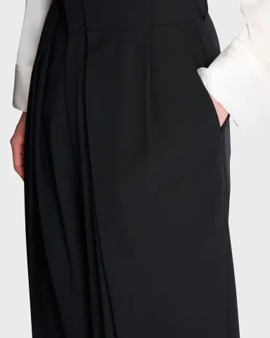 Balmain Men 's Cotton Pleated Wide-Leg Trousers | Thumbnail 7 Balmain Men 's Cotton Pleated Wide-Leg Trousers | Thumbnail 7