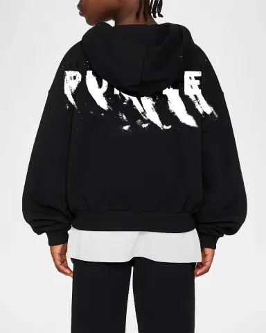 PURPLE Boy's MWT Cotton Fleece Hoodie | Thumbnail 2 PURPLE Boy's MWT Cotton Fleece Hoodie | Thumbnail 2
