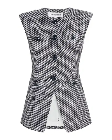 Veronica Beard Tamara Single-Breasted Split-Hem Vest | Thumbnail 1 Veronica Beard Tamara Single-Breasted Split-Hem Vest | Thumbnail 1