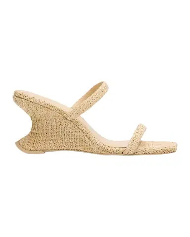 Cult Gaia Raven Straw Wedge Sandals | Thumbnail 1 Cult Gaia Raven Straw Wedge Sandals | Thumbnail 1
