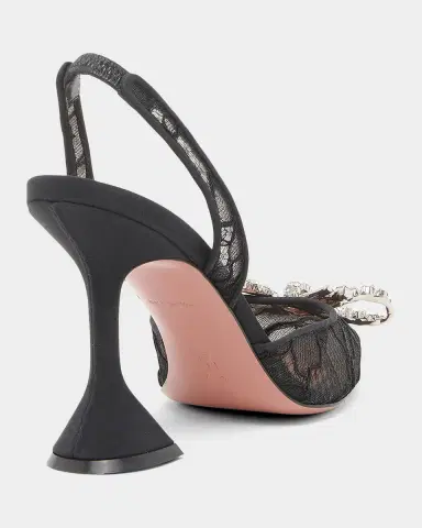 Amina Muaddi Rosie Lace 95mm Slingback Pumps | Thumbnail 2 Amina Muaddi Rosie Lace 95mm Slingback Pumps | Thumbnail 2