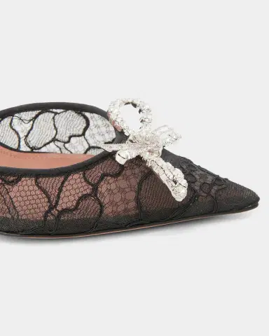 Amina Muaddi Rosie Lace 95mm Slingback Pumps | Thumbnail 3 Amina Muaddi Rosie Lace 95mm Slingback Pumps | Thumbnail 3