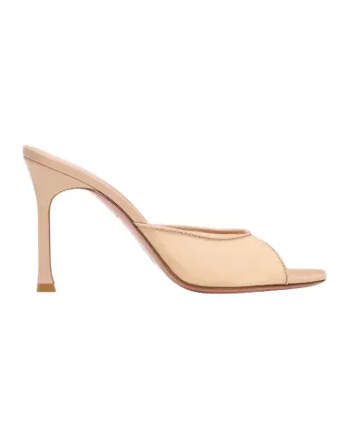 Amina Muaddi 95mm Alexa Mesh Mule Pumps | Thumbnail 1 Amina Muaddi 95mm Alexa Mesh Mule Pumps | Thumbnail 1