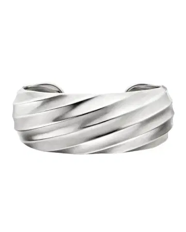 David Yurman Cable Edge Cuff Bracelet in Silver | Thumbnail 1 David Yurman Cable Edge Cuff Bracelet in Silver | Thumbnail 1
