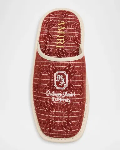 Amiri Men 's Chateau MA Jacquard Slippers | Thumbnail 6 Amiri Men 's Chateau MA Jacquard Slippers | Thumbnail 6