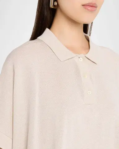 Peserico Lurex and Cotton Vanisé Polo Shirt | Thumbnail 5 Peserico Lurex and Cotton Vanisé Polo Shirt | Thumbnail 5