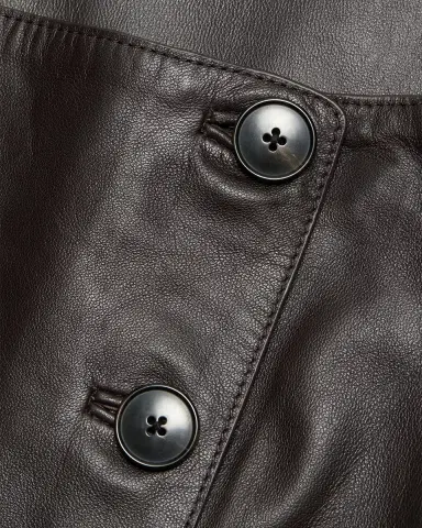Yves Salomon Leather A-Line Midi Skirt | Thumbnail 6 Yves Salomon Leather A-Line Midi Skirt | Thumbnail 6