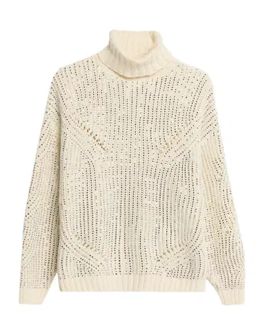 Retrofête Camden Embellished Turtleneck Sweater | Thumbnail 1 Retrofête Camden Embellished Turtleneck Sweater | Thumbnail 1