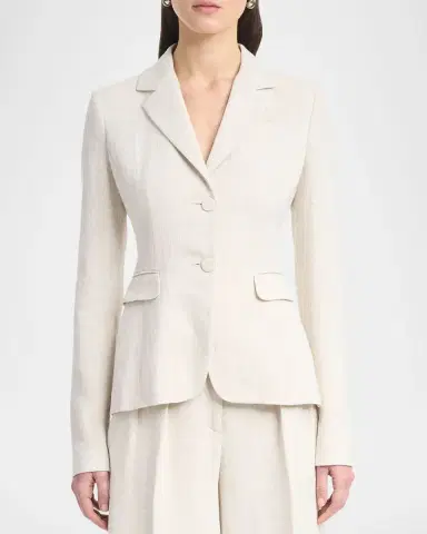 Altuzarra Fenice Slim Linen-Cotton Blazer | Thumbnail 4 Altuzarra Fenice Slim Linen-Cotton Blazer | Thumbnail 4