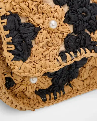 BTB Los Angeles Shiloh Floral Raffia Crossbody Bag | Thumbnail 6 BTB Los Angeles Shiloh Floral Raffia Crossbody Bag | Thumbnail 6