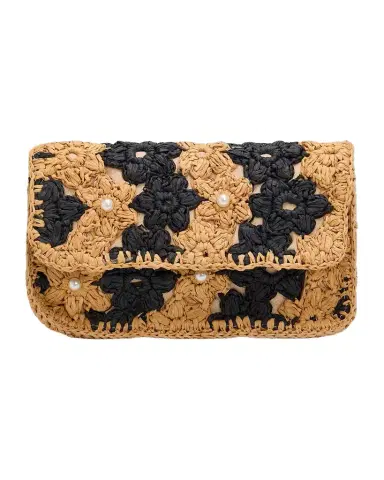 BTB Los Angeles Shiloh Floral Raffia Crossbody Bag | Thumbnail 1 BTB Los Angeles Shiloh Floral Raffia Crossbody Bag | Thumbnail 1