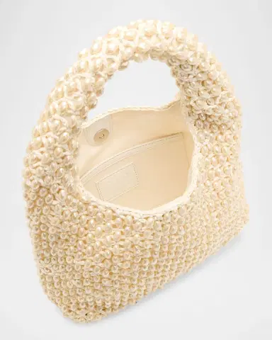 BTB Los Angeles Perola Beaded Raffia Top-Handle Bag | Thumbnail 4 BTB Los Angeles Perola Beaded Raffia Top-Handle Bag | Thumbnail 4