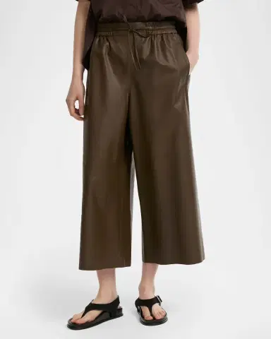 Yves Salomon Lambskin Leather Culotte Pants | Thumbnail 4 Yves Salomon Lambskin Leather Culotte Pants | Thumbnail 4