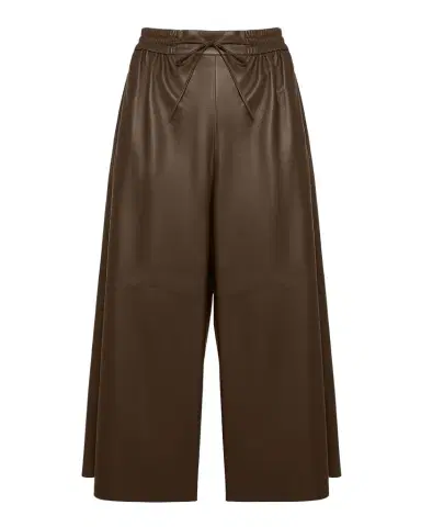 Yves Salomon Lambskin Leather Culotte Pants | Thumbnail 1 Yves Salomon Lambskin Leather Culotte Pants | Thumbnail 1