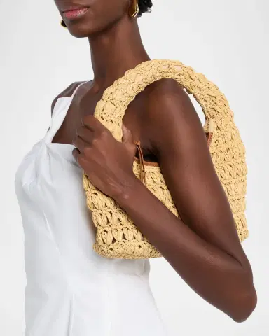 BTB Los Angeles Perry Raffia Hobo Bag | Thumbnail 2 BTB Los Angeles Perry Raffia Hobo Bag | Thumbnail 2