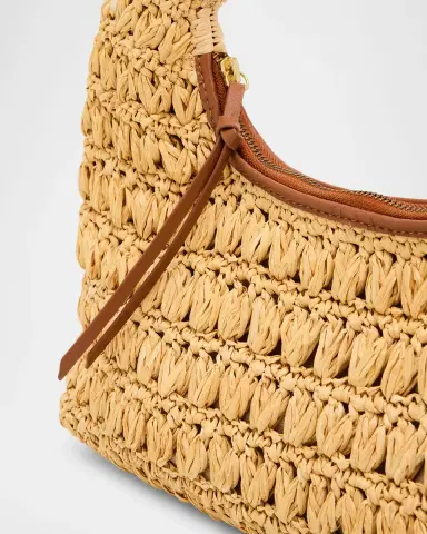 BTB Los Angeles Perry Raffia Hobo Bag | Thumbnail 6 BTB Los Angeles Perry Raffia Hobo Bag | Thumbnail 6