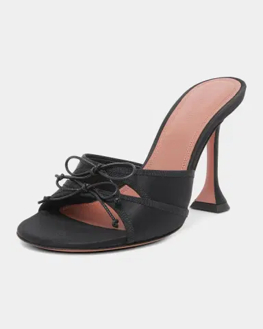 Amina Muaddi 95mm Eleonora Satin Mules | Thumbnail 7 Amina Muaddi 95mm Eleonora Satin Mules | Thumbnail 7