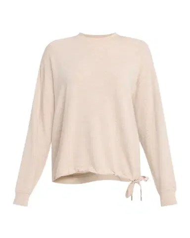 MAJESTIC FILATURES French Terry Drawstring-Hem Pullover | Thumbnail 1 MAJESTIC FILATURES French Terry Drawstring-Hem Pullover | Thumbnail 1