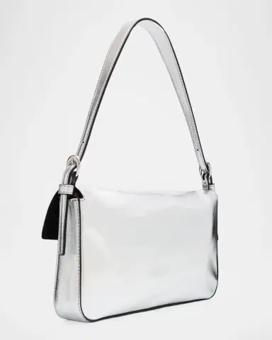 STAUD Harlow Metallic Leather Shoulder Bag | Thumbnail 3 STAUD Harlow Metallic Leather Shoulder Bag | Thumbnail 3