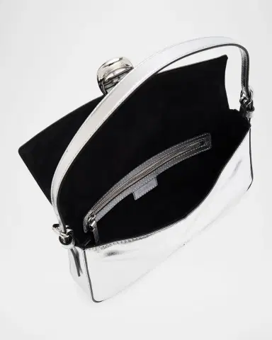 STAUD Harlow Metallic Leather Shoulder Bag | Thumbnail 4 STAUD Harlow Metallic Leather Shoulder Bag | Thumbnail 4