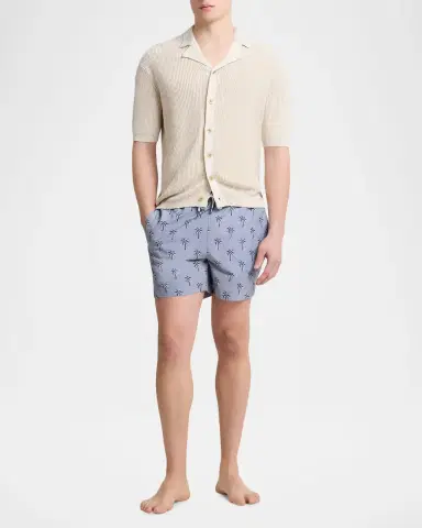 Onia Men's Charles 5" Inseam Quick-Dry Palms Swim Trunks | Thumbnail 2 Onia Men's Charles 5" Inseam Quick-Dry Palms Swim Trunks | Thumbnail 2