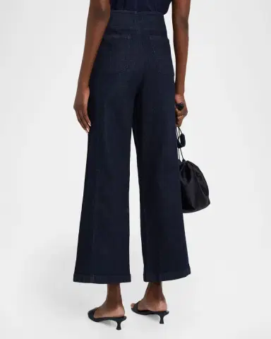 Eileen Fisher Cropped Wide-Leg Denim Jeans | Thumbnail 3 Eileen Fisher Cropped Wide-Leg Denim Jeans | Thumbnail 3