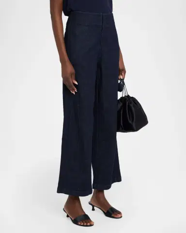 Eileen Fisher Cropped Wide-Leg Denim Jeans | Thumbnail 4 Eileen Fisher Cropped Wide-Leg Denim Jeans | Thumbnail 4