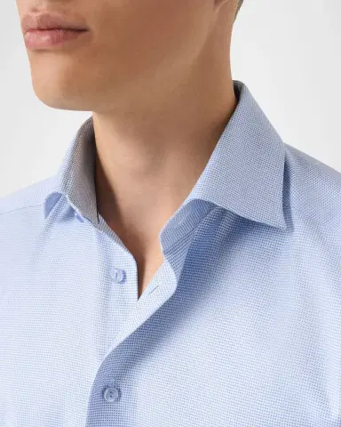 Eton Men's Contemporary-Fit Organic Cotton Twill Dress Shirt | Thumbnail 5 Eton Men's Contemporary-Fit Organic Cotton Twill Dress Shirt | Thumbnail 5