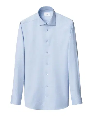 Eton Men's Contemporary-Fit Organic Cotton Twill Dress Shirt | Thumbnail 1 Eton Men's Contemporary-Fit Organic Cotton Twill Dress Shirt | Thumbnail 1