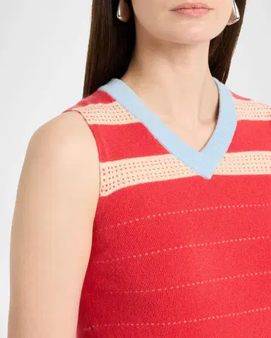 Guest in Residence Collegiate Striped Cashmere Vest | Thumbnail 5 Guest in Residence Collegiate Striped Cashmere Vest | Thumbnail 5