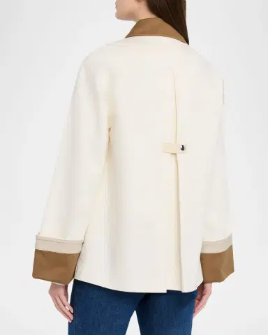 Tanya Taylor Troy Contrast Denim Jacket | Thumbnail 3 Tanya Taylor Troy Contrast Denim Jacket | Thumbnail 3