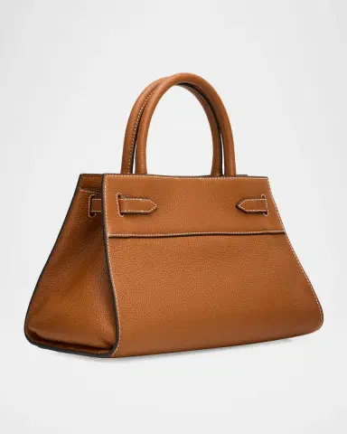 Veronica Beard Dash Pebbled Leather Top-Handle Bag | Thumbnail 3 Veronica Beard Dash Pebbled Leather Top-Handle Bag | Thumbnail 3