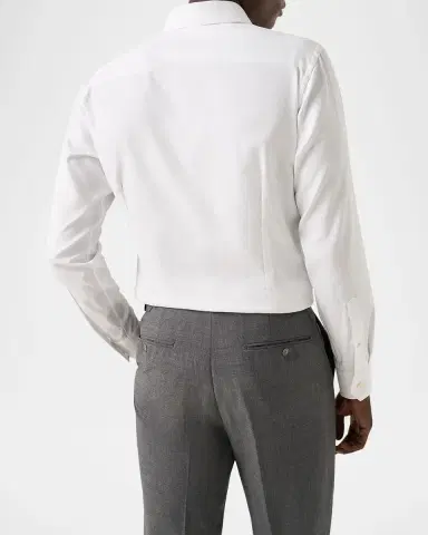 Eton Men's Slim Fit Textured Dobby Dress Shirt | Thumbnail 3 Eton Men's Slim Fit Textured Dobby Dress Shirt | Thumbnail 3