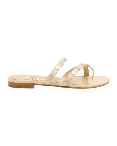 Manolo Blahnik Irafli Leather Thong Sandals | Thumbnail 1 Manolo Blahnik Irafli Leather Thong Sandals | Thumbnail 1