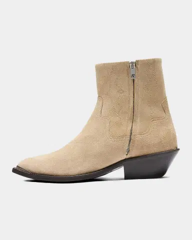 Represent Men's Michael Suede Zip-Up Western Ankle Boots | Thumbnail 4 Represent Men's Michael Suede Zip-Up Western Ankle Boots | Thumbnail 4