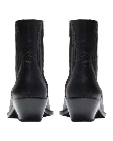 REPRESENT Men 's Michael Leather Zip-Up Western Ankle Boots | Thumbnail 1 REPRESENT Men 's Michael Leather Zip-Up Western Ankle Boots | Thumbnail 1