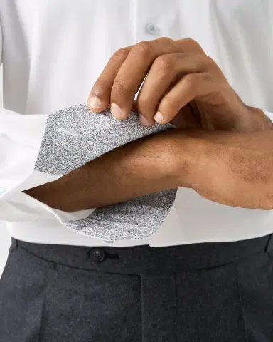 Eton Men's Contemporary Fit Floral-Lined Signature Twill Dress Shirt | Thumbnail 8 Eton Men's Contemporary Fit Floral-Lined Signature Twill Dress Shirt | Thumbnail 8