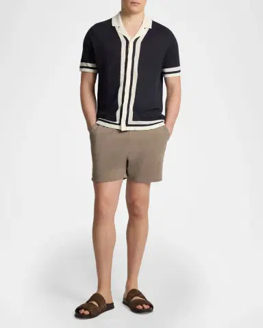 Onia Men's Linen Knit Short-Sleeve Camp Shirt | Thumbnail 2 Onia Men's Linen Knit Short-Sleeve Camp Shirt | Thumbnail 2