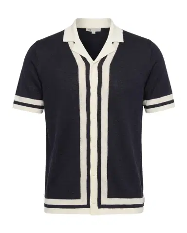 Onia Men's Linen Knit Short-Sleeve Camp Shirt | Thumbnail 1 Onia Men's Linen Knit Short-Sleeve Camp Shirt | Thumbnail 1