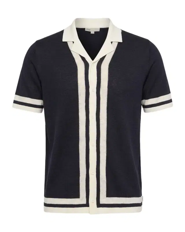 Men 's Linen Knit Short-Sleeve Camp Shirt Men 's Linen Knit Short-Sleeve Camp Shirt