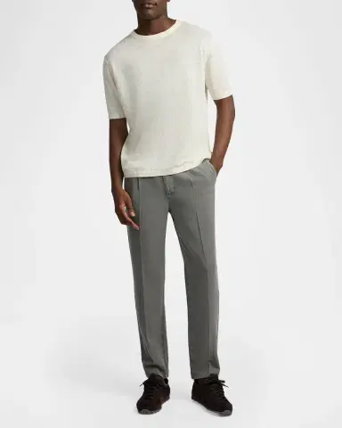 Onia Men's Linen Jersey Knit Short-Sleeve Shirt | Thumbnail 2 Onia Men's Linen Jersey Knit Short-Sleeve Shirt | Thumbnail 2